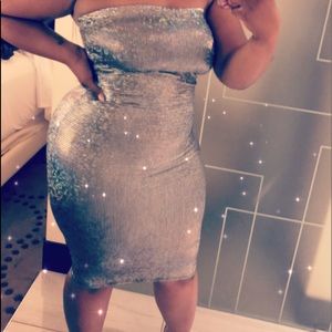 Silver dress worn once